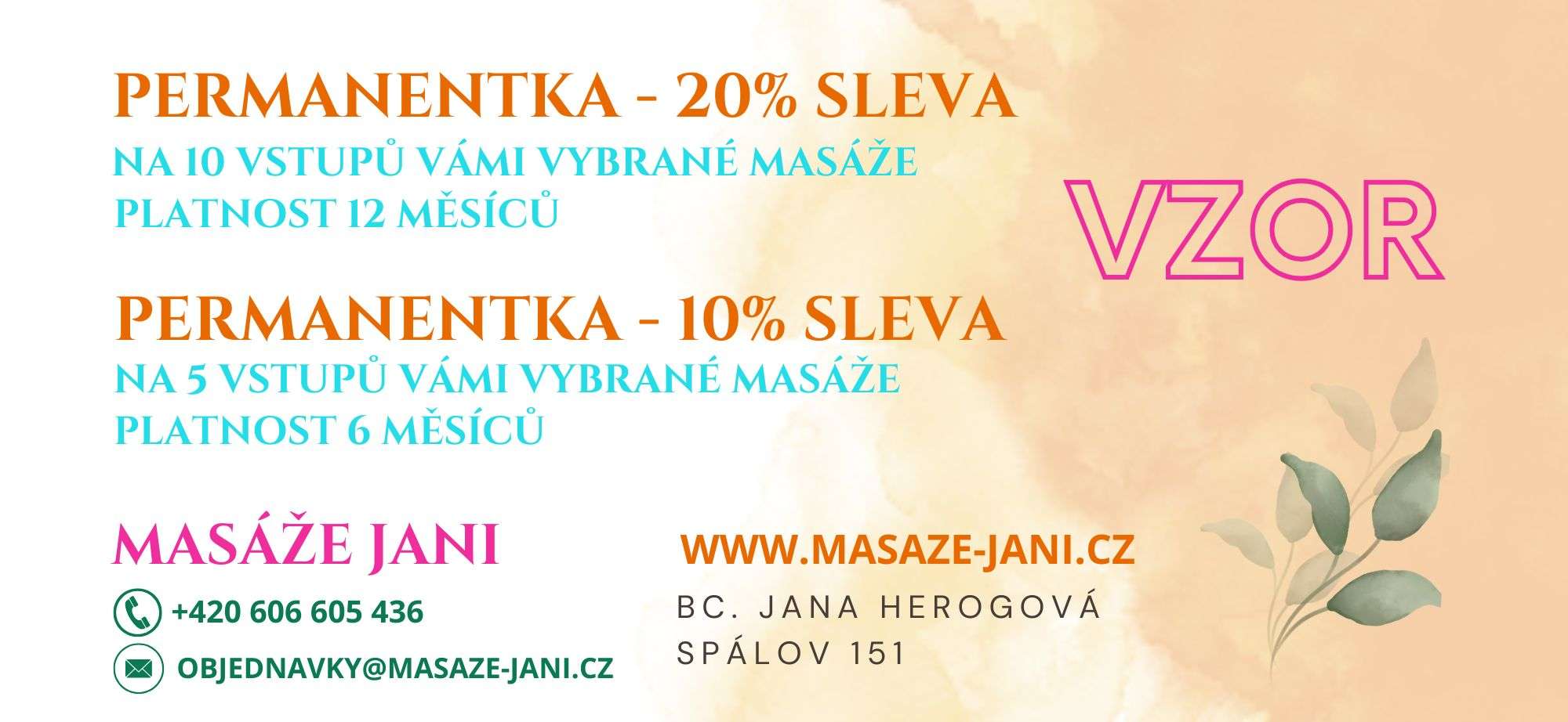 Masáže Jani_Permanentky na masáže - 07_2026